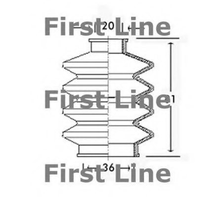 FIRST LINE FCB2423 Bellow, driveshaft